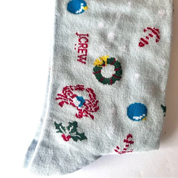 J.Crew Trouser Holiday Style Socks One Size NWT - Picture 4 of 8